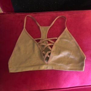 Strappy criss cross bralette